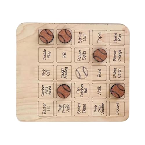 Baseball Bingo Game, Wooden Baseball Bingo, Sports Board Game, Family Gathering Game, Baseball Game, Baseball Fun, Funny Ball Bingo Game Baseball Parties for Family Gathering Parties von Générique