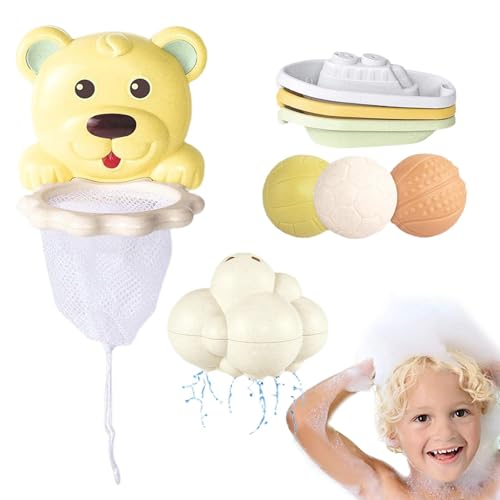 Bath Pool Toys, Kids Bath Activity Set, Mold-Resistentes Bath Toys, Kinder Bathtub Basketball, Fun Bathtub Spielzeug mit Heavy Duty Konstruktion für Kinder Geburtstag von Générique