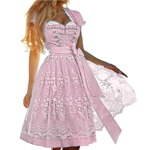 Bayerisches Damen-Outfit, traditionelles Kleid, kurz, für Damen, 3-teilig, Oktoberfest, Bayerisches Kostüm, Kellnerin, Festival, niedlich, Midi, Kostüm, Kleid, verstellbar, Rock, große Größe, für Bayerisches Damen-Outfit, traditionelles Kleid, kurz, für Damen, 3-teilig, Oktoberfest, Bayerisches Kostüm, Kellnerin, Festival, niedlich, Midi, Kostüm, Kleid, verstellbar, Rock, große Größe, für von Générique