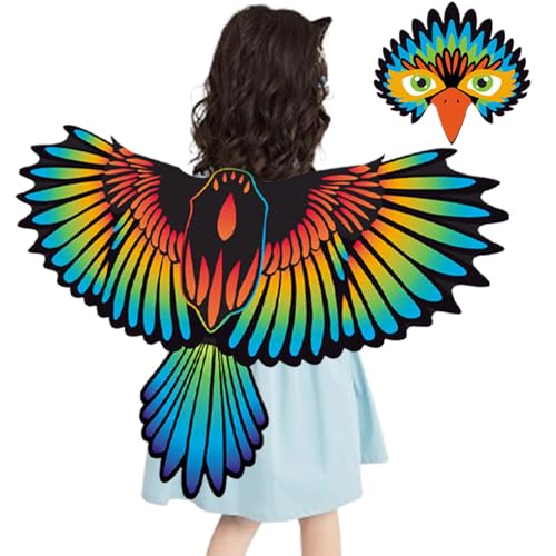 Bird Wings Kostüm, Eagle Wings Dress Up Clothes, Bird Role Kostüm, Kinder Halloween Kostüm, Kostüm für Kinder, Eagle Dress Up, Bird Cosplay Kostüme, Halloween Bird Kostüme, Kinder Eagle von Générique