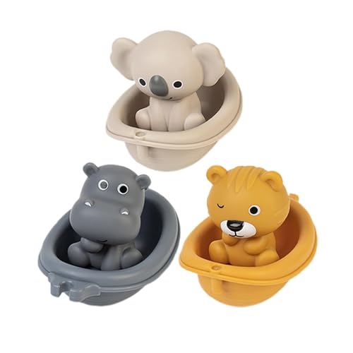 Boat Bath Toy, Floating Toys, 6 x Floating Stackable Water Table Toys, Bath Toys, Animal Boat Bath Toy, Water Bathtub Bath Babies Toy with Animal Bath Toys for 6 to 12 Months Old von Générique