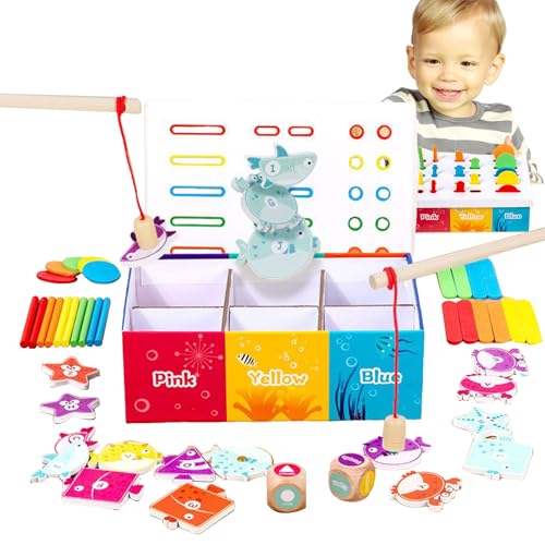 Box mit Formen zum Sortieren – Holz-Spiel – magnetisches Angelspiel, Lernaktivität, ab 2 Jahren Box mit Formen zum Sortieren – Holz-Spiel – magnetisches Angelspiel, Lernaktivität, ab 2 Jahren von Générique