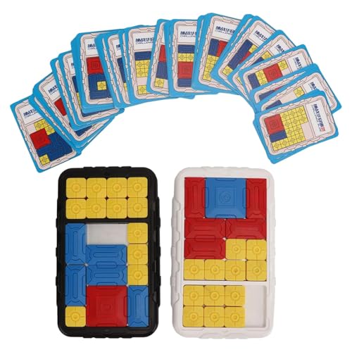 Brain Teaser Sliding Puzzles, Brain Teaser Puzzle Toys für Kinder, kreatives Unblock-Puzzle, Sliding Puzzle Brain Game Toy, Brain Teaser Puzzle mit Karten, Sliding Puzzle Spielzeug für Kinder von Générique