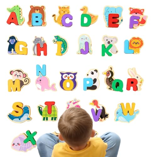 Buchstabenpuzzle | Lernblöcke aus Tierholz | Alphabet-Puzzle aus Holz | Lernspielzeug für Kleinkinder, ein feines Motorspiel für 3+, Road Road Road R Buchstabenpuzzle | Lernblöcke aus Tierholz | Alphabet-Puzzle aus Holz | Lernspielzeug für Kleinkinder, ein feines Motorspiel für 3+, Road Road Road R von Générique