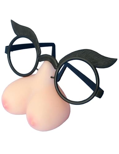 Busen-Brille JGA-Accessoire humorvoll schwarz-Haut Busen-Brille JGA-Accessoire humorvoll schwarz-Haut von Generique -