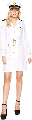 Karnival 81059 Navy Officer Girl Kostüm, Damen, Weiß, Größe M von karnivalcostumes