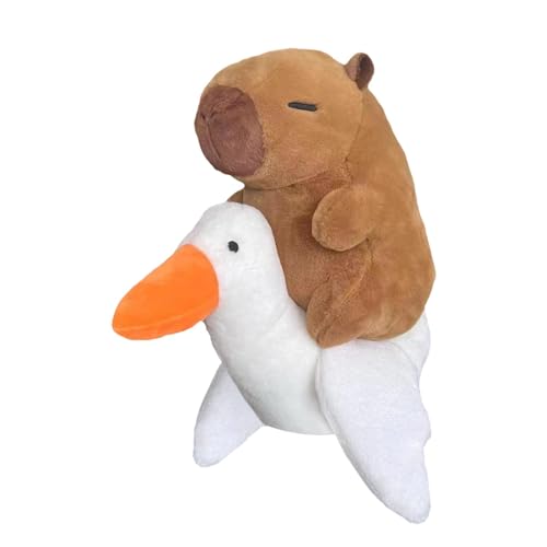 Capybara Plüschtier, Capybara Plüschtier | 35 cm Schwan Tier-Plüschtier | Weiche Cartoon-Kissenpuppe, Autodekoration, Partygeschenk für Wohnzimmer, Schlafzimmer von Générique