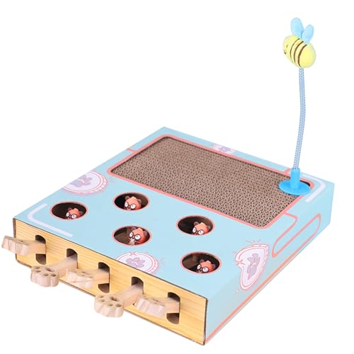 Cat Puzzle Toy – Cat Entertainment Pad, Kognitive Scratch Game | Curiosit 3-in-1-Spielbox mit Maus-Slotmaschine, Federstab im Inneren, Aktivitätsspiel im Gehirn, lustige Matte Multiut Cat Puzzle Toy – Cat Entertainment Pad, Kognitive Scratch Game | Curiosit 3-in-1-Spielbox mit Maus-Slotmaschine, Federstab im Inneren, Aktivitätsspiel im Gehirn, lustige Matte Multiut von Générique