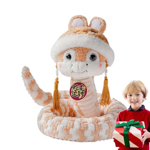 Chinesisches Snake Maskottchen Plüsch, Jahr der Schlange Mascot, chinesische Schlange Plüschtier, chinesisches New Year Stuffed Tier, niedliche Plüschschlange für Dekoration, Snake Plush Spielzeug für von Générique