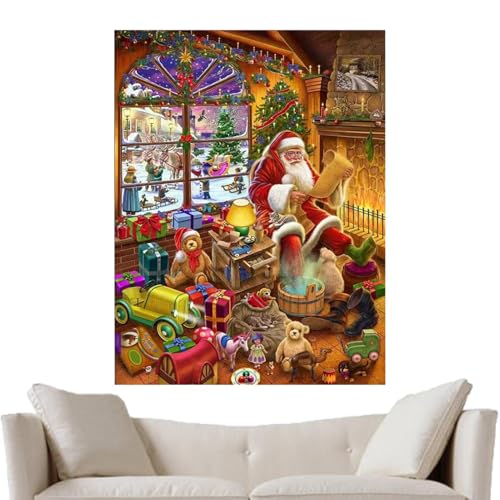 Christmas Jigsaw Puzzle, 1000-teiliges Sammler-Puzzle, Puzzle, Lern-Puzzle, Weihnachts-Familienspiel, Heimwanddekoration, Puzzle, Holiday Fun Jigsaw, Festliches Puzzle für Kinder, C von Générique