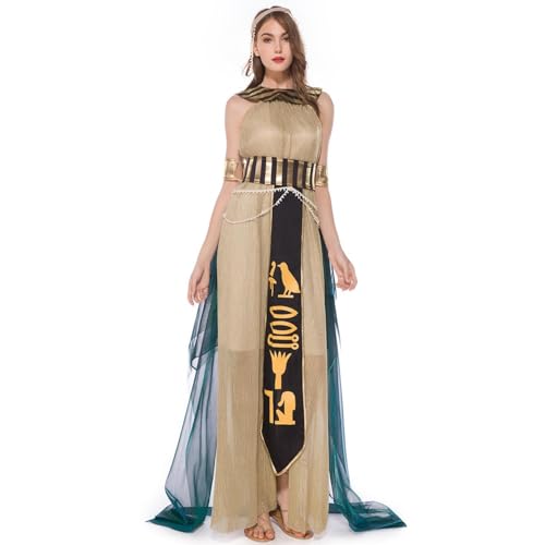Cleopatra Damen-Kostüm – elegantes Kostüm-Outfit, Cosplay-Kleidungs-Set Queen | Halloween Party Fashion Display Wear Royal Tarié Feier Kleidung Antik Ägypt Festival Event Cleopatra Damen-Kostüm – elegantes Kostüm-Outfit, Cosplay-Kleidungs-Set Queen | Halloween Party Fashion Display Wear Royal Tarié Feier Kleidung Antik Ägypt Festival Event von Générique
