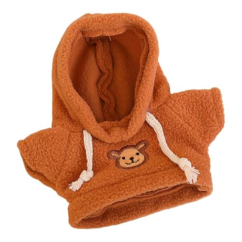 Clothes for Stuffed Animals, Bear Hoodie, Sweater, Collectible Plush Capybara Doll Kostüm Sweater Bear Doll Outfits Zubehör, Kostüm-Zubehör, 7,87 bis 9,84 Zoll Größe Puppen von Générique