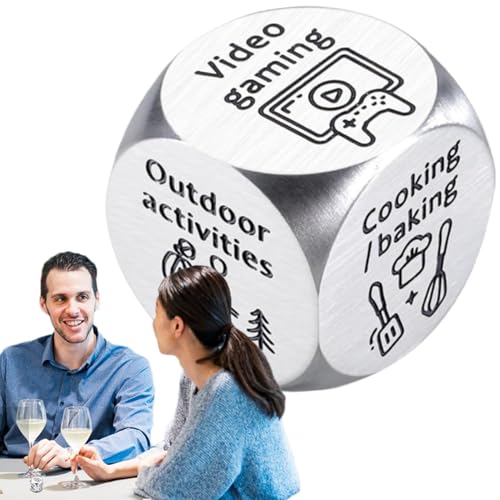 Creative Decision Dice – Edelstahl-Spielzeug, lustige Idee für Verabredungen für Paare | Neuheit Don Game für Valentinstag, Party Fun Choice Maker für Creative Decision Dice – Edelstahl-Spielzeug, lustige Idee für Verabredungen für Paare | Neuheit Don Game für Valentinstag, Party Fun Choice Maker für von Générique