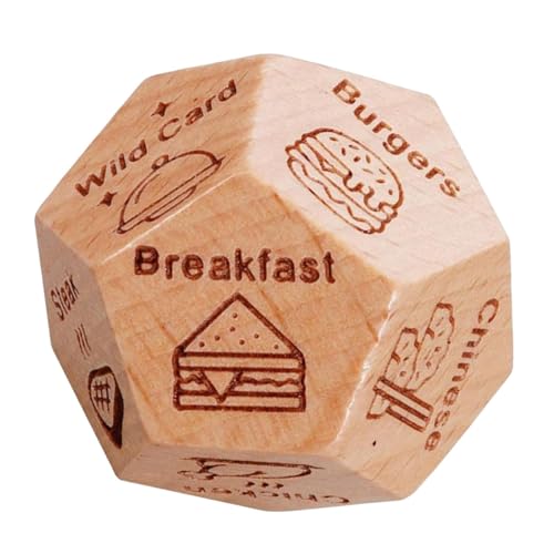 Date Night Dice – Würfel zum Mitnehmen | Holz-Dating-Entscheidungswürfel | Holzwürfel für Paar-Dating | 12 Paare Nacht-Würfel seitlichem Datum | Lustige Lebensmittelentscheidungs-Würfel Date Night Dice – Würfel zum Mitnehmen | Holz-Dating-Entscheidungswürfel | Holzwürfel für Paar-Dating | 12 Paare Nacht-Würfel seitlichem Datum | Lustige Lebensmittelentscheidungs-Würfel von Générique