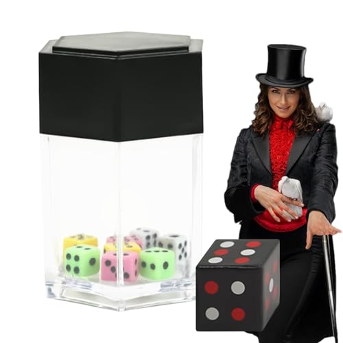 Dice Magic Trick Toys, Close Up Prank Gimmick Set, Instant Burst Visual Effect, Interactive Comedy Entertainment for Party Games, Magic Shows, Family Gatherings and Birthday Pranks von Générique