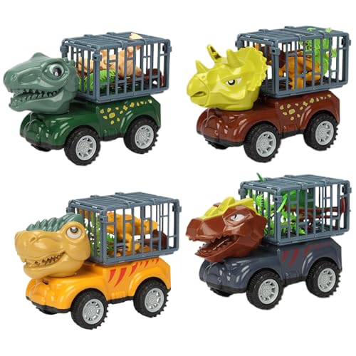 Dinosaurier-Lkw-Spielzeug | Lernspielzeug 4-teilig | Kinderauto für Bauspiele, Park und Outdoor-Aktivitäten Geburtstagsgeschenk Dinosaurier-Lkw-Spielzeug | Lernspielzeug 4-teilig | Kinderauto für Bauspiele, Park und Outdoor-Aktivitäten Geburtstagsgeschenk von Générique