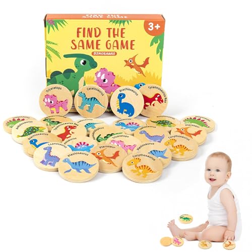 Dinosaurier Memory-Spiel - Karten-Matching-Spiel, Dinosaurier-Spielzeug, Memory-Spiel des Verwaltungsrates für 4-8, Lern-Dinosaurier-Spielzeug, Dinosaurier Memory-Spiel - Karten-Matching-Spiel, Dinosaurier-Spielzeug, Memory-Spiel des Verwaltungsrates für 4-8, Lern-Dinosaurier-Spielzeug, von Générique