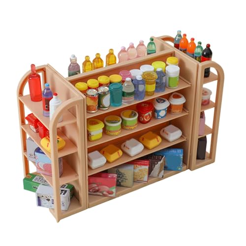 Doll Space Furniture Shelf, Pretend Plays Puppenmöbel, Tiny Decorative 172 g, Realistisches und detailliertes Design, perfekt für Kinder, Study Room und Schlafzimmer von Générique