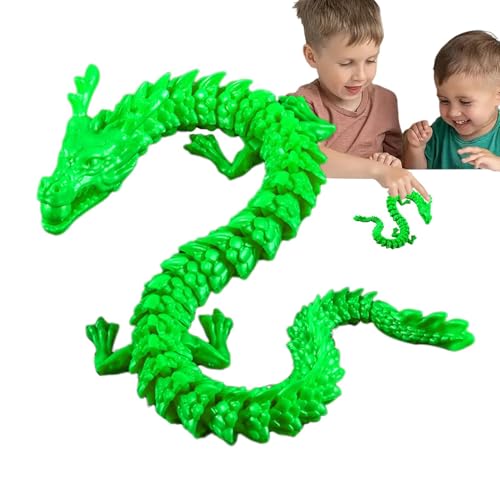 Drache bedruckt, Drachenspielzeug mit flexiblen Gelenken, Drachenfigur, Büro-Dekoration, Drachen-Spielzeug, Drachenmodell, Spielzeug von Générique