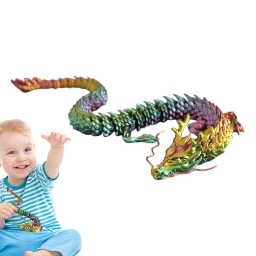 Drache mit 3D-Druck – bewegliche Figur, mehrfarbiges Spielzeug | Realistisches flexibles Skulptur-Modell, mobiler Desktop-Ausstellung, Geschenk zur Dekoration von Tieren für Kinder, Jugendliche Drache mit 3D-Druck – bewegliche Figur, mehrfarbiges Spielzeug | Realistisches flexibles Skulptur-Modell, mobiler Desktop-Ausstellung, Geschenk zur Dekoration von Tieren für Kinder, Jugendliche von Générique