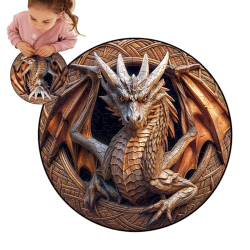 Drachen-Puzzle für Erwachsene, Drachenpuzzle | 150-teiliges Bauset für Vision-Modelle | Lern- und Lernspielzeug, einzigartige Form, Puzzles in Tierform, Handwerk in B Drachen-Puzzle für Erwachsene, Drachenpuzzle | 150-teiliges Bauset für Vision-Modelle | Lern- und Lernspielzeug, einzigartige Form, Puzzles in Tierform, Handwerk in B von Générique