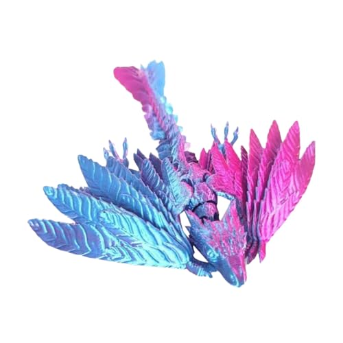 Drachen-Spielzeug, Drache, bedruckt in – flexibles sensorisches Spielzeug | Wyven-Spielzeug mit Federn, Gelenkspielzeug Drache, Fidget, Büro-Spielzeug für Erwachsene und Erwachsene Drachen-Spielzeug, Drache, bedruckt in – flexibles sensorisches Spielzeug | Wyven-Spielzeug mit Federn, Gelenkspielzeug Drache, Fidget, Büro-Spielzeug für Erwachsene und Erwachsene von Générique
