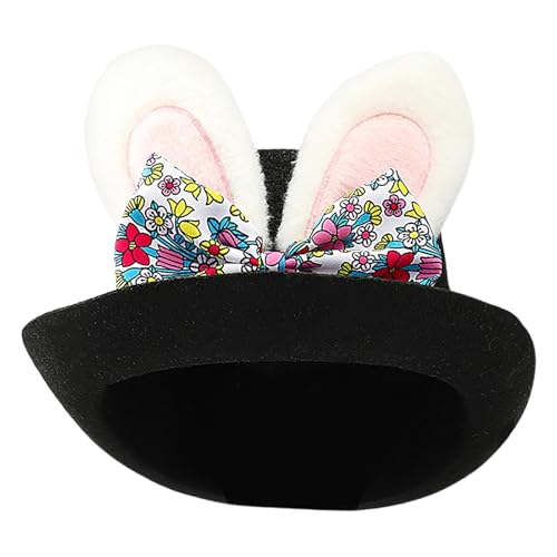 Easter Bunny Ear Top Hat, Top Hat with Ears, Bunny Ear Rabbit Hat, Exquisite Easter Cosplay Hat, Festive Rabbit Kostüm Hat, Bunny Top Hut für Damen, Rabbit Ear Hat für Männer, Halloween Bunny Top Hat, von Générique