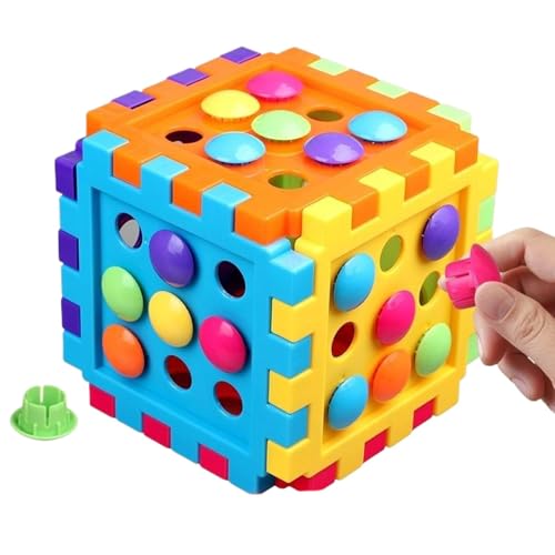 Educational Jigsaw Puzzle, Early Learning Toys, Toddler Puzzle Game, Assembling Cubes, Assembling Cubes Jigsaw Peg Game Puzzle for Early Learning and Educational Fun von Générique