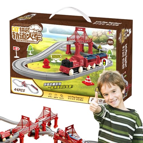 Eisenbahn-Set, Spielzeug-Züge, elektrische Züge, Spielset für und Mädchen ab 3 Monaten, Vorschul-Lernaktivitäten mit Lokomotive, von Générique