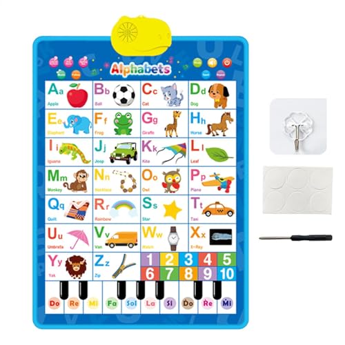 Electronic Alphabet Wall Chart, Music Poster Kids Learning Educational Toys, Talking Speech Poster for Christmas Birthday, Interactive Learning Toy for Girls 2-4, Fun & Educational Sound Poster von Générique