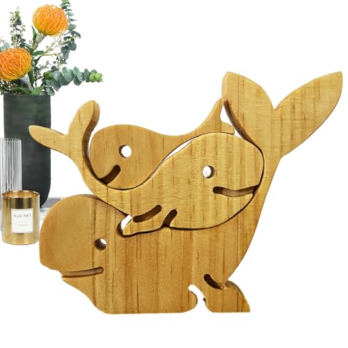 Familienpuzzle aus Holz, Familienpuzzle mit Tieren, Familienpuzzle aus Holz für die Innendekoration, dekorative Kunstskulptur in Tierfamilie, für Jugendliche, , Mädchen Familienpuzzle aus Holz, Familienpuzzle mit Tieren, Familienpuzzle aus Holz für die Innendekoration, dekorative Kunstskulptur in Tierfamilie, für Jugendliche, , Mädchen von Générique