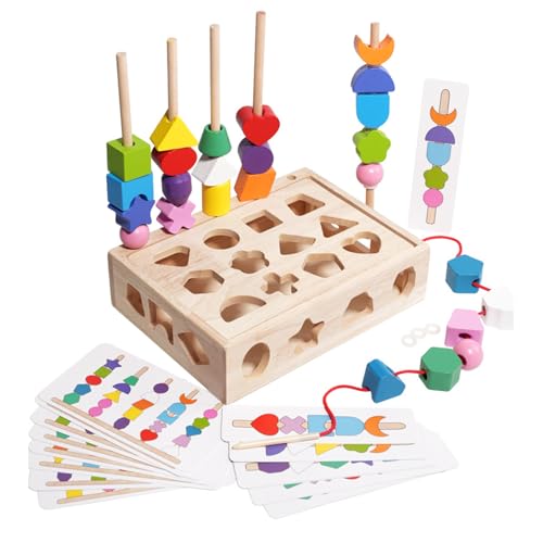 Farberkennungsblöcke, geometrische Puzzles – sortiertes geometrisches Spielzeug aus Holz für Kinder, stapelbares Spielzeug mit natürlicher Textur für Geburtstag, Ostern, Party Farberkennungsblöcke, geometrische Puzzles – sortiertes geometrisches Spielzeug aus Holz für Kinder, stapelbares Spielzeug mit natürlicher Textur für Geburtstag, Ostern, Party von Générique