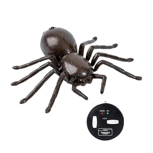 Ferngesteuerte Spinne, Mobile Spinne Spinne RC | Spinnen-Spinne Spielzeug-Spinne RC - Gruselige Scherzspielzeuge für Tiere, schnell bewegende Fahrzeuge, mit leuchtenden Augen für Halloween von Générique