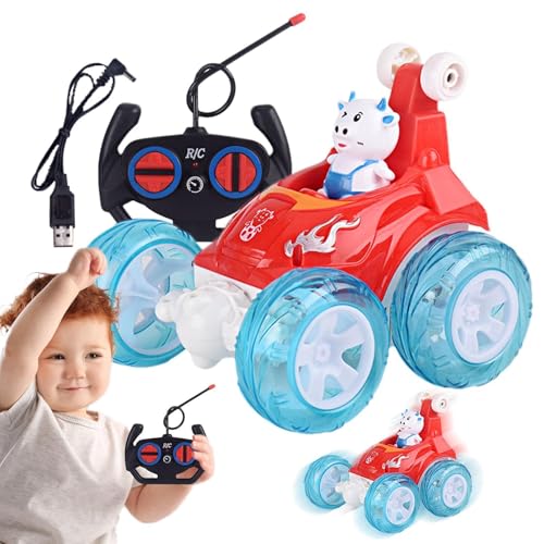 Ferngesteuertes Auto für Kleinkinder, ferngesteuertes Auto, lustiges ferngesteuertes Spielzeugauto mit bunten, beweglichen Zahnrädern, Spielzeugauto mit Tiermotiven von Générique