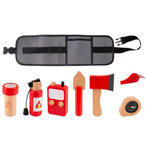 Feuerwehrspielzeug, Feuerlöscher Spielzeug | Feuerwehrwerkzeuge geben vor, zu spielen | Holzpädagogische Rolle Cosplay Werkzeuge mit Aufbewahrungstasche für Kleinkinder, Mädchen, , Halloween Feuerwehrspielzeug, Feuerlöscher Spielzeug | Feuerwehrwerkzeuge geben vor, zu spielen | Holzpädagogische Rolle Cosplay Werkzeuge mit Aufbewahrungstasche für Kleinkinder, Mädchen, , Halloween von Générique