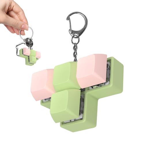 Fidget Schlüsselanhänger für Tastatur, Fidget Clicker | Spielzeug mit 4 Tasten – sensorisches Spielzeug Schlüsselanhänger, Baumtester, entspannendes -Fingerspielzeug Fidget Schlüsselanhänger für Tastatur, Fidget Clicker | Spielzeug mit 4 Tasten – sensorisches Spielzeug Schlüsselanhänger, Baumtester, entspannendes -Fingerspielzeug von Générique