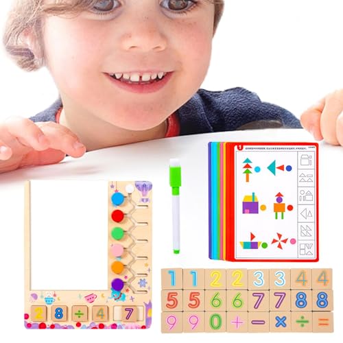 Fingerzählspielzeug, bunte Math-Blöcke, Lernspielzeug, Math-Lernspielzeug, farbenfrohes Fingerzählspielzeug, entworfen für die Herstellung von Zahlen und Basic Math Fun and Engaging von Générique