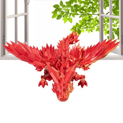 Flexible Drachen, bedruckt in 3D, flexibler Drache, bedruckt in 3D | Spielzeug Überraschung Drache Fidget Gelenke – Jahr des Drachen Anti-Stress für und Erwachsene, Geschenk zur Heimdekoration von Générique