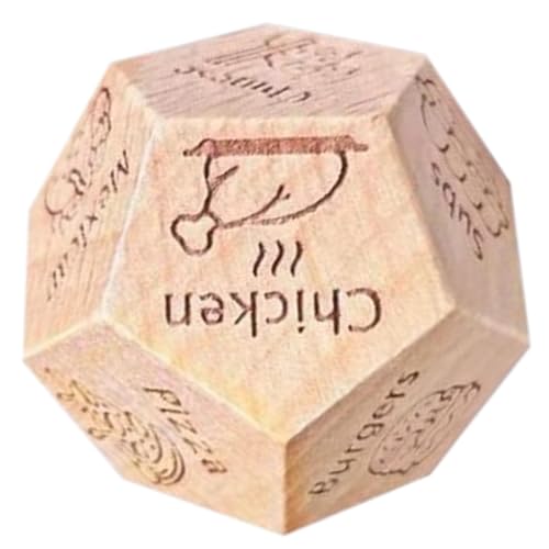 Food Dice – Game Dice | 12-seitiges Datum Dice | Couple Food Dice Decider, Wood Dice for Her Him Paare, Fun Date Night Decision Maker Dice, Dinner Decision Dice – Dating Dinner Choice Dice Food Dice – Game Dice | 12-seitiges Datum Dice | Couple Food Dice Decider, Wood Dice for Her Him Paare, Fun Date Night Decision Maker Dice, Dinner Decision Dice – Dating Dinner Choice Dice von Générique