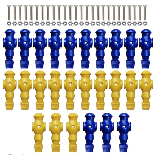 Foosball Men, Fußballfiguren, Tischfußball, Game Figuren, Foosball Zubehör, Game Components, 26 x kleine Puppenfigur, Fußball-Komponenten, Spielfigur für Fußballmaschine, Zubehör von Générique