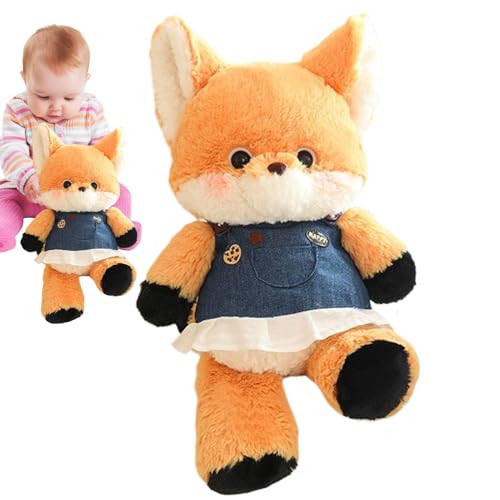 Fuchs Plüschpuppe, Fuchs Plüschspielzeug | Fox Wolf Doll Toy Plushie Plüschtier Fuchs Plüschtier Fuchs Tragbar für Tisch, Schlafzimmer, Sofa, Wohnzimmer von Générique