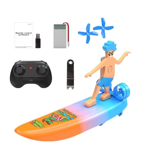 Générique 2,4 GHz Remote Control Boot mit Lichtern | RC Racing Boot für Kinder & Erwachsene | Schnelles Wasserspielzeug mit niedriger Batteriewarnung | Perfekt für Pool & Lake Fun von Générique