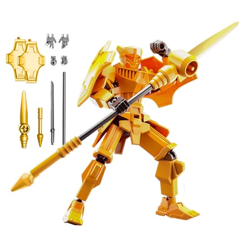 Générique 3D-Action-Figur – Actionfiguren-Set | 4 x 13 cm Multi Jointed Movable Robot | 1 x transformierende einzigartige Sammelfiguren, Full Body Mechanical Movable Toy for Desk Decoration Générique 3D-Action-Figur – Actionfiguren-Set | 4 x 13 cm Multi Jointed Movable Robot | 1 x transformierende einzigartige Sammelfiguren, Full Body Mechanical Movable Toy for Desk Decoration von Générique