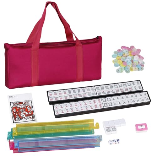 Générique Amerikanisches Mahjong-Spiel | 166 Fliesen kompaktes Reise-Spiel | Mahjong tragbar mit Regeln und Würfeln – Lernwerkzeug für Frauen, Erwachsene und Anfänger Générique Amerikanisches Mahjong-Spiel | 166 Fliesen kompaktes Reise-Spiel | Mahjong tragbar mit Regeln und Würfeln – Lernwerkzeug für Frauen, Erwachsene und Anfänger von Générique
