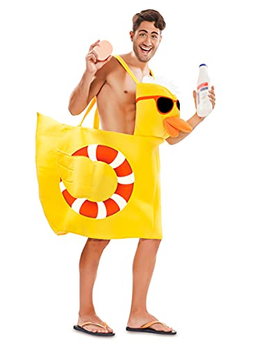 Poolparty-Badeenten-Kostüm für Erwachsene gelb - Gelb von Generique -