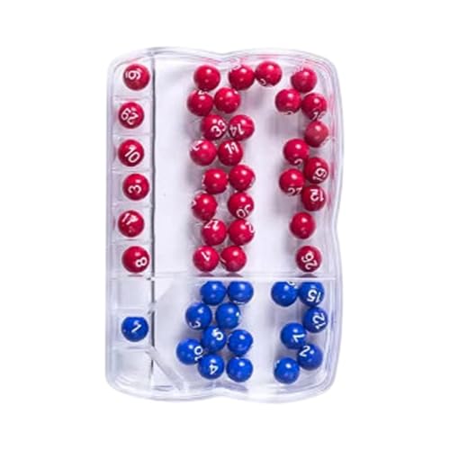 Générique Ball Number Picker, Manual Number Picker, Ball Number Picker, Portable Number Drawing Device for Lottery Game, Lucky Number Picker, and Entertainment 8 x 5 x 2 cm Blue/Red von Générique