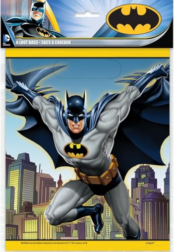 Generique - Batman Partytaschen 8 Stück 18x23cm Generique - Batman Partytaschen 8 Stück 18x23cm von Generique -