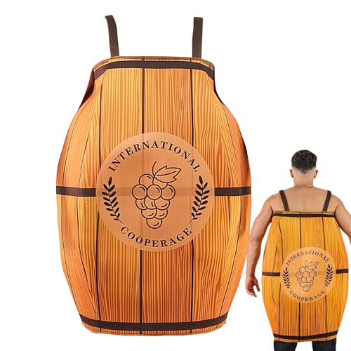 Générique Bierfass-Kostüm, Cosplay-Outfit, Oktoberfest, lustiges und kreatives Cosplay-Outfit, Träger für Erwachsene und Zubehör, Oktoberfest und Halloween Générique Bierfass-Kostüm, Cosplay-Outfit, Oktoberfest, lustiges und kreatives Cosplay-Outfit, Träger für Erwachsene und Zubehör, Oktoberfest und Halloween von Générique