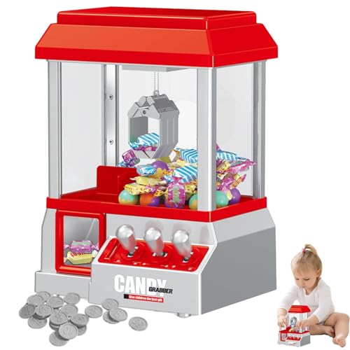 Générique Claw Machine – Retro Claw Machine Game, Candy Machine Retro Karneval | Spenden Sie mit Musik und 24 Spielmünzen für Kinder Party Game von Générique