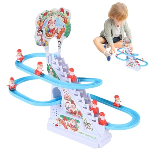 Générique Climbing Toy | Stair Climbing Toy Electric Toys | Holiday-Themed Educational Game, Santa Climbing Game Educational Toys, Christmas Slide with Lights & Music for Boys Girls von Générique